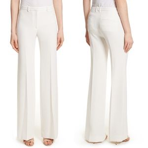 NWOT Theory Demitria 2 White Wide Leg Trousers